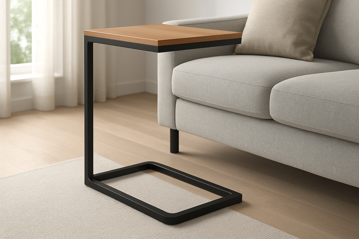 C Shape Side Table